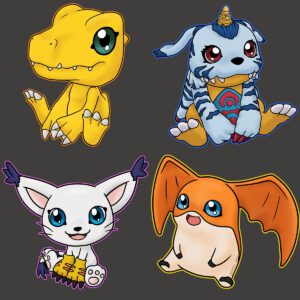 Sticker Digitale Monster